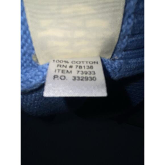 Orton Brothers Sweater Mens XXL Blue Knit Quarter Zip Vtg - Picture 4 of 4